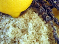 Lavender lemon face scrub