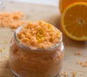 Small orange and jasmine face scrub